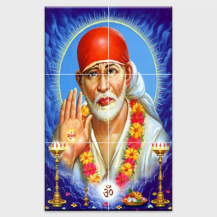 Shree Sai Baba - Tactile Dekor - 6pc. - God Tiles - 4591
