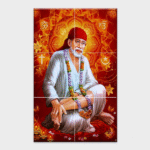 Shree Sai Baba - Tactile Dekor - 6pc. - God Tiles - 4592