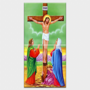 Lord Jesus - Tactile Dekor - 2pc. - God Tiles - 4621