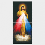 Lord Jesus - Tactile Dekor - 2pc. - God Tiles - 4622