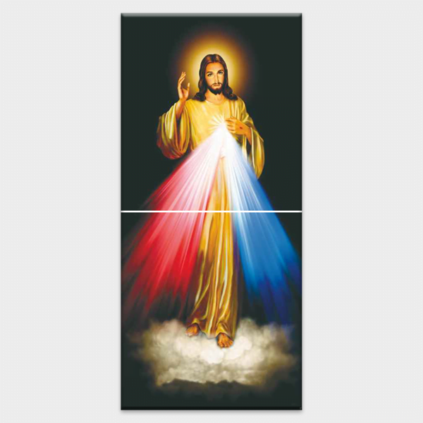 Lord Jesus - Tactile Dekor - 2pc. - God Tiles - 4622