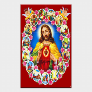 Lord Jesus - Tactile Dekor - 6pc. - God Tiles - 4624