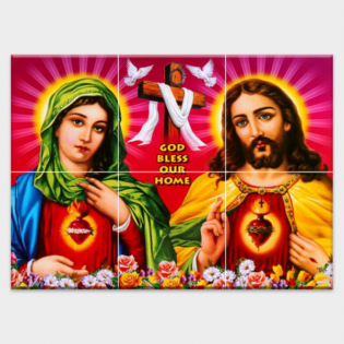 Lord Jesus - Tactile Dekor - 6pc. - God Tiles - 4625