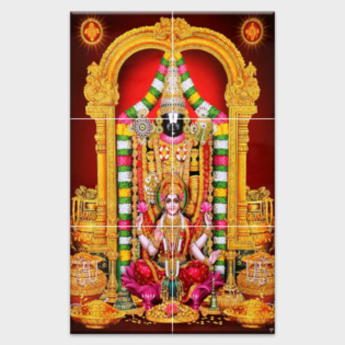 Shree Balaji - Tactile Dekor - 6pc. - God Tiles - 4653