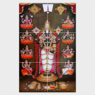 Shree Balaji - Tactile Dekor - 6pc. - God Tiles - 4655