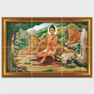 Nilkanth Varni Maharaj - Tactile Dekor - 6pc. - God Tiles - 4672
