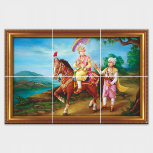 Sahajanand Maharaj - Tactile Dekor - 6pc. - God Tiles - 4673