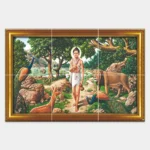 Nilkanth Varni Maharaj - Tactile Dekor - 6pc. - God Tiles - 4674