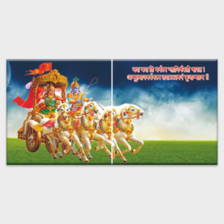 Geeta Updesh - Tactile Dekor - 2pc. - God Tiles - 4678