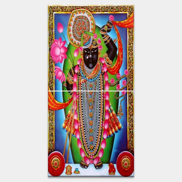 4681-2 Shree Nathji Bava - Tactile Dekor - 2pc. - God Tiles - 4681