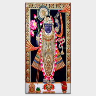Shree Nathji Bava - Tactile Dekor - 2pc. - God Tiles - 4682