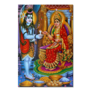 Shree Annpurna Maa - Tactile Dekor - 1pc. - God Tiles - 4684 - 600 x 900 mm