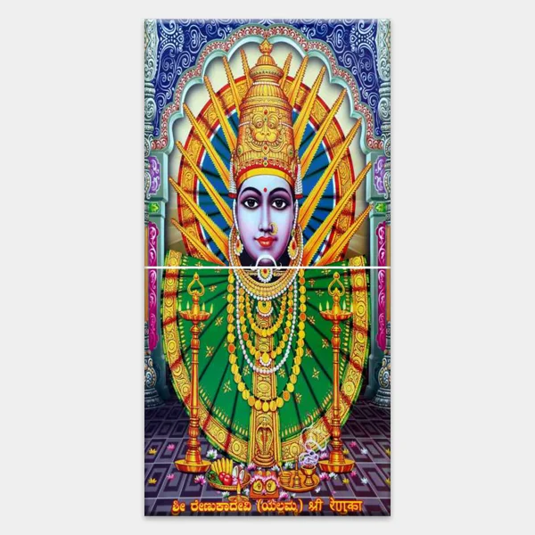 4685-2 Shree Renuka Maa - Tactile Dekor - 2pc. - God Tiles - 4685