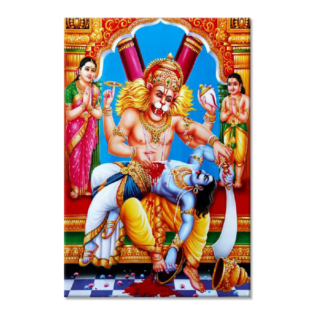 Lord Narsimha - Tactile Dekor - 1pc. - God Tiles - 4689 - 600 x 900 mm