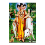 Lord Dattatreya - Tactile Dekor - 1pc. - God Tiles - 4690 - 600 x 900 mm