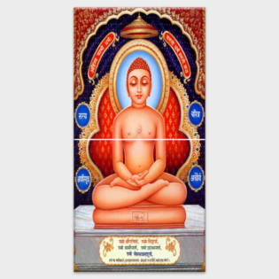 Lord Mahavir - Tactile Dekor - 2pc. - God Tiles - 4695