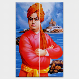 Swami Vivekanand - Tactile Dekor - 6pc. - God Tiles - 4700