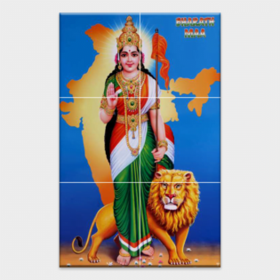 Bharat Mata - TACTILE DECOR - Vitrified God Tiles - 6pc. - 4701