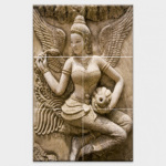 TACTILE DECOR - Vitrified Poster Tiles - 6pc. - 4751