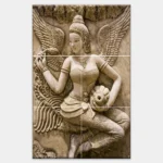 TACTILE DECOR - Vitrified Poster Tiles - 6pc. - 4751