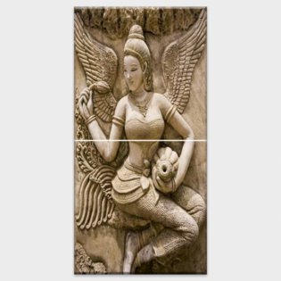 TACTILE DECOR - Vitrified Poster Tiles - 2pc. - 4751