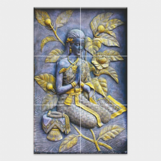 TACTILE DECOR - Vitrified Poster Tiles - 6pc. - 4752