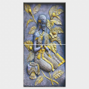 TACTILE DECOR - Vitrified Poster Tiles - 2pc. - 4752