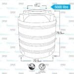5000 Litre - Apex Water Tank - S Series