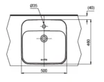 TOTO - Console Wash Basin - L5615CEXW - Image 7