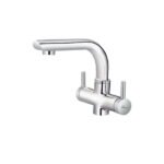Alixir - VERTU Series - Central Hole Basin Mixer with Reg. Swinging Spout