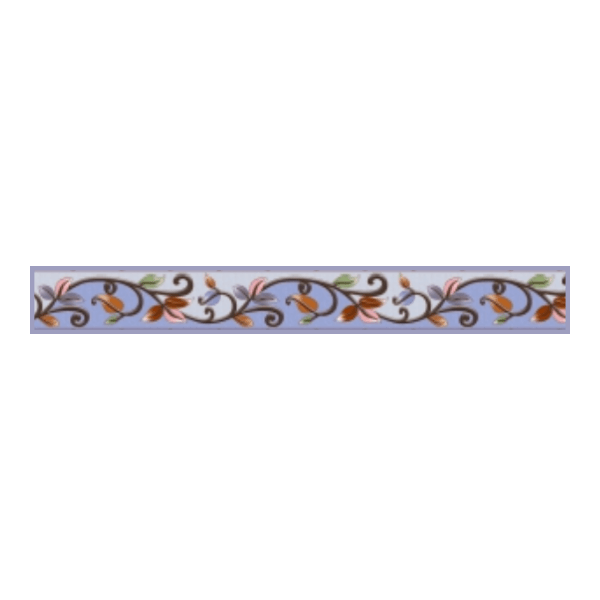 Drashti Ceramic - Digital Border Tiles - 600 x 75 mm - 721