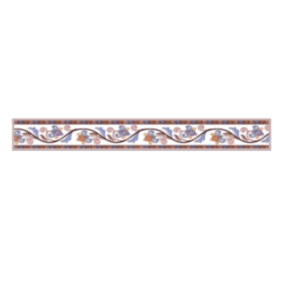 Drashti Ceramic - Digital Border Tiles - 600 x 75 mm - 722