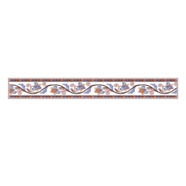Drashti Ceramic - Digital Border Tiles - 600 x 75 mm - 722