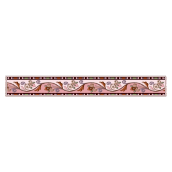 Drashti Ceramic - Digital Border Tiles - 600 x 75 mm - 723