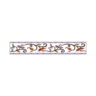 Drashti Ceramic - Digital Border Tiles - 600 x 100 mm - 8010