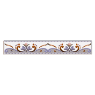 Drashti Ceramic - Digital Border Tiles - 600 x 100 mm - 809