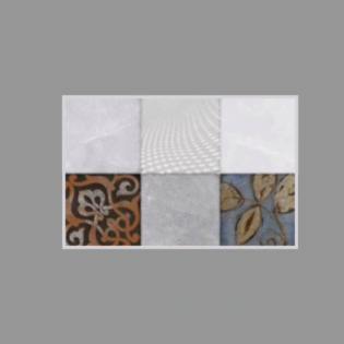 Platinum Ceramic - Raindrop Series - 8153HL2 - Random Pattern