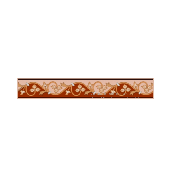 Drashti Ceramic - Digital Border Tiles - 600 x 100 mm - 854