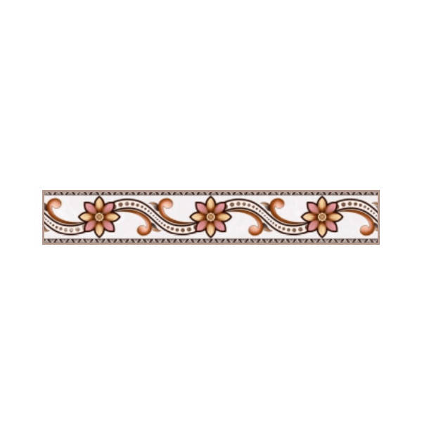 Drashti Ceramic - Digital Border Tiles - 600 x 100 mm - 856