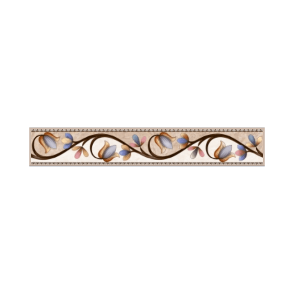 Drashti Ceramic - Digital Border Tiles - 600 x 100 mm - 857