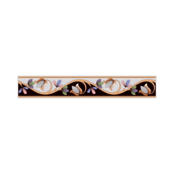 Drashti Ceramic - Digital Border Tiles - 600 x 100 mm - 859