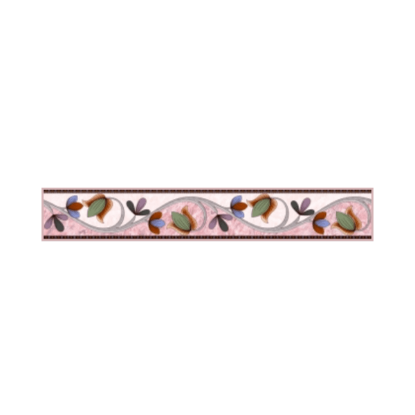 Drashti Ceramic - Digital Border Tiles - 600 x 100 mm - 860