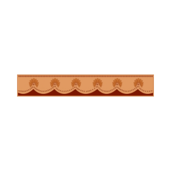 Drashti Ceramic - Ordinary Border Tiles - 600 x 100 mm - 866