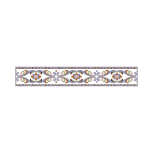 Drashti Ceramic - Digital Border Tiles - 600 x 100 mm - 881