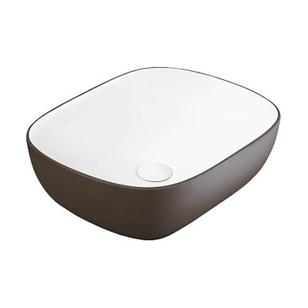 BELL ART Basin - Matt White & Brown - A419-CBRW-M