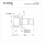 Plumber - Auto Closing Tap - Urinal Flusher Concealed - AC 8104 - Image 2
