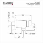 Plumber - Auto Closing Tap - Urinal Flusher Exposed - AC 8107 - Image 2
