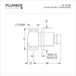 Plumber - Auto Closing Tap - Urinal Flusher Concealed - AC 8108 - Image 2