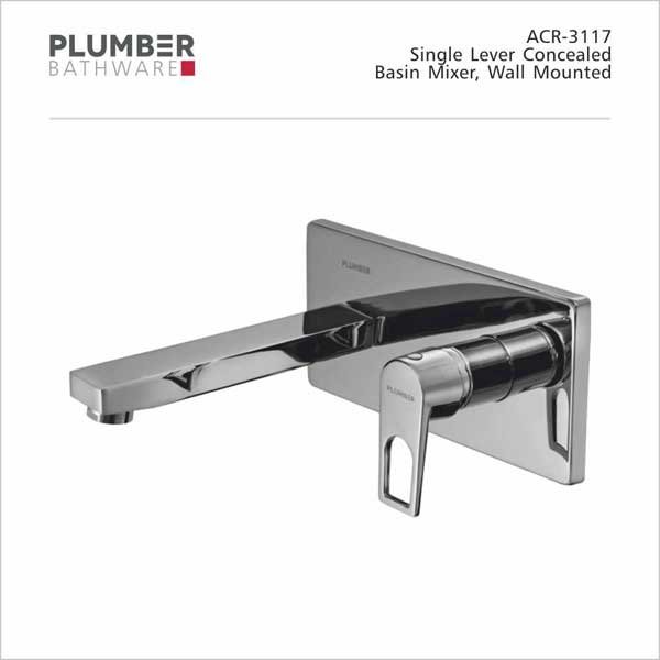 Plumber - Archer Series - Single Lever Concealed Basin Mixer - ACR-3117