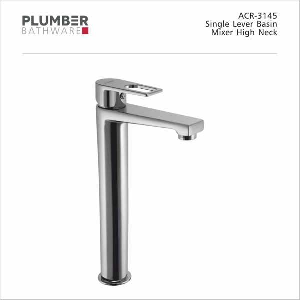 Plumber - Archer Series - Single Lever Basin Mixer High Neck - ACR-3145